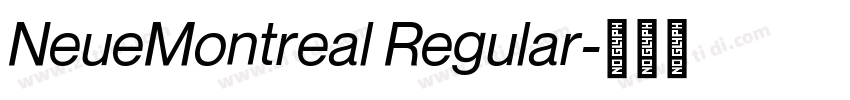 NeueMontreal Regular字体转换